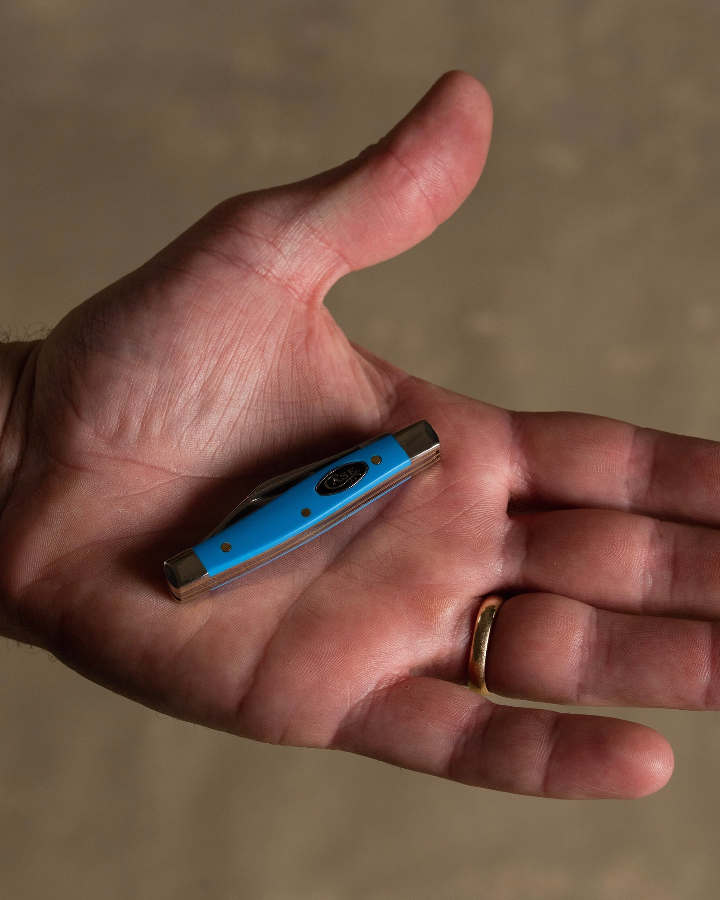 Small Stockman Blue Case Knife Bradley Mountain 