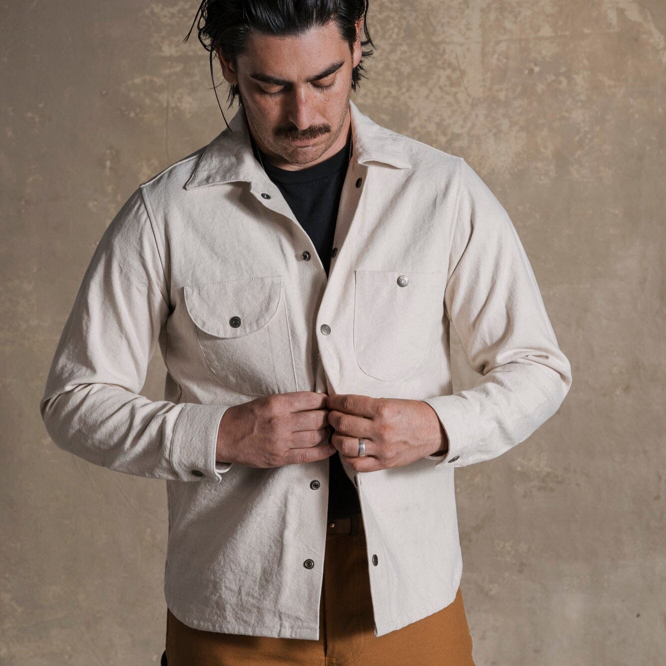 Canvas Workshirt - Natural Bradley Mountain 