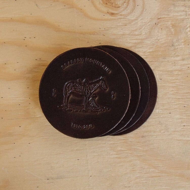 Wrangler Coaster Set - Dark Brown Bradley Mountain 