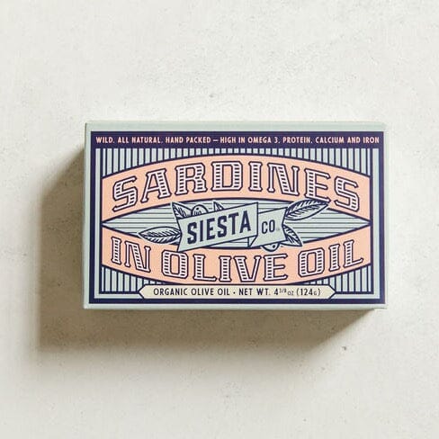 Sardines in Organic Olive Oil - Siesta Co. Bradley Mountain 