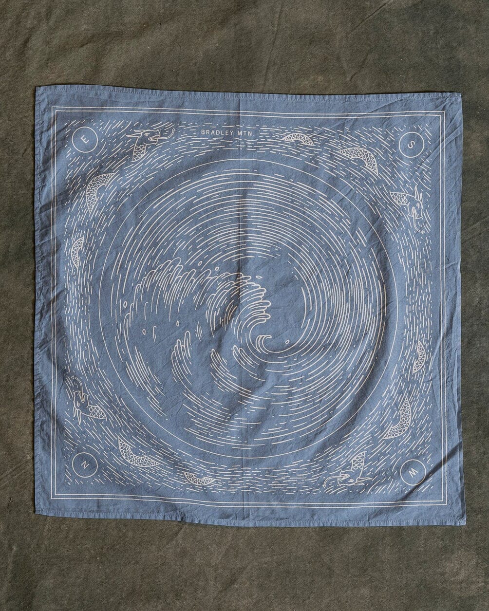 Sea Bandana - Denim/White Accessories Bradley Mountain 