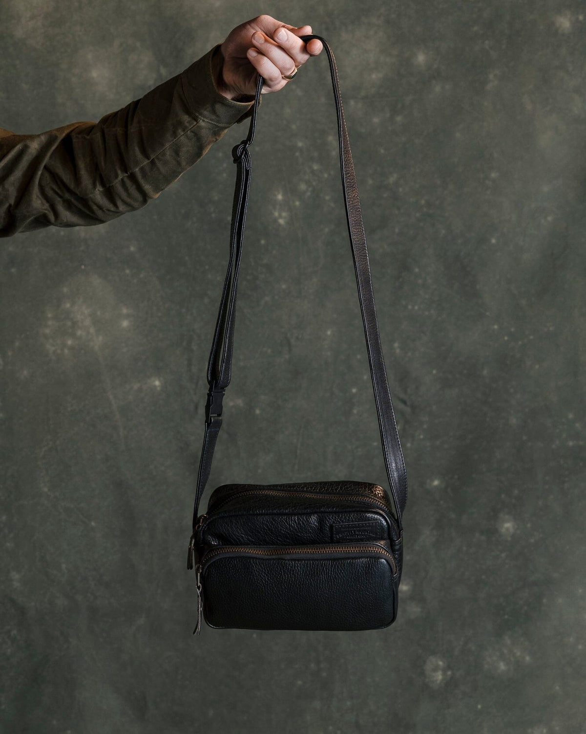 Rangefinder Bag - All Leather Black Accessories Bradley Mountain 