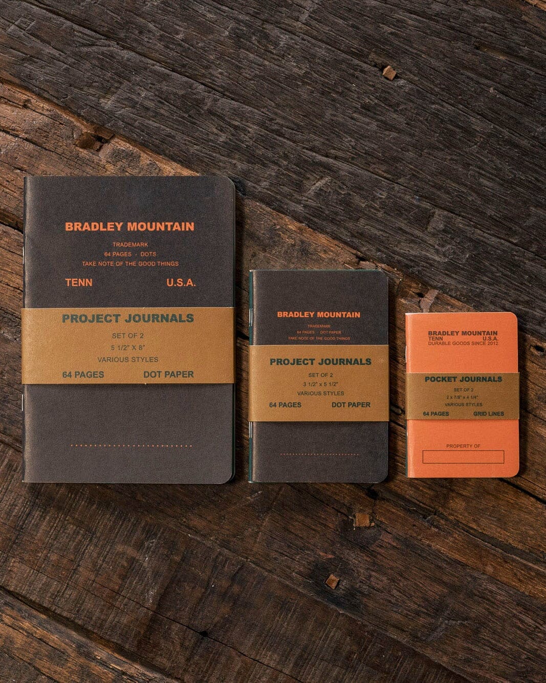 Project Journals - Large - 2-Pack Bradley Mountain 