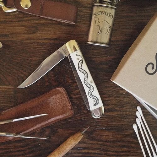 Scrimshaw Lockback Knife Kit Bradley Mountain 