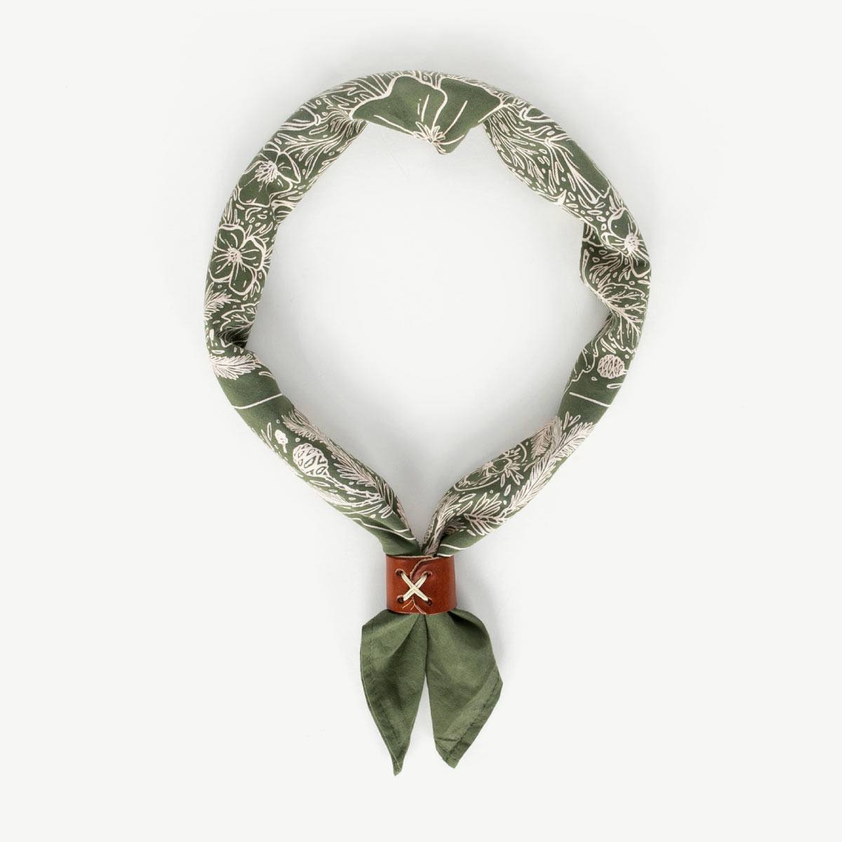Land Bandana - Japanese Selvedge - Olive Accessories Bradley Mountain 