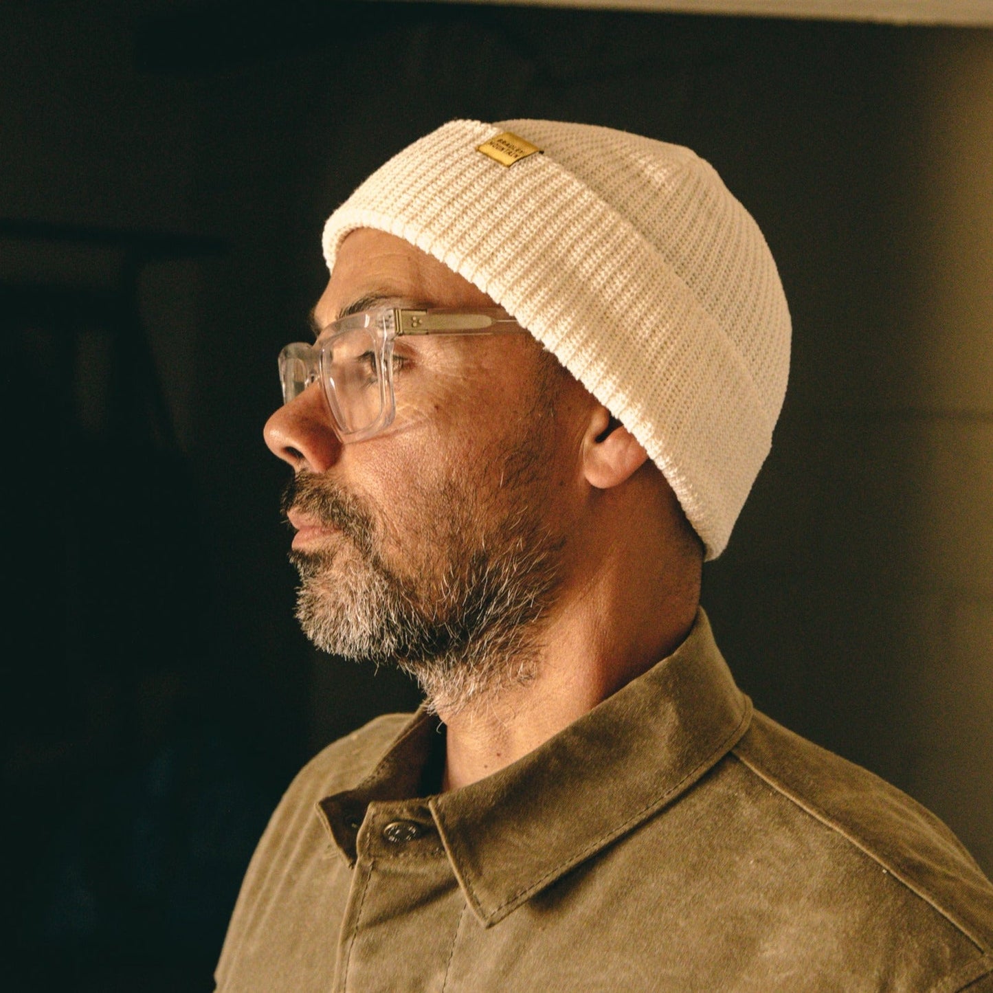 Cotton Watch Cap - Winter White Bradley Mountain 
