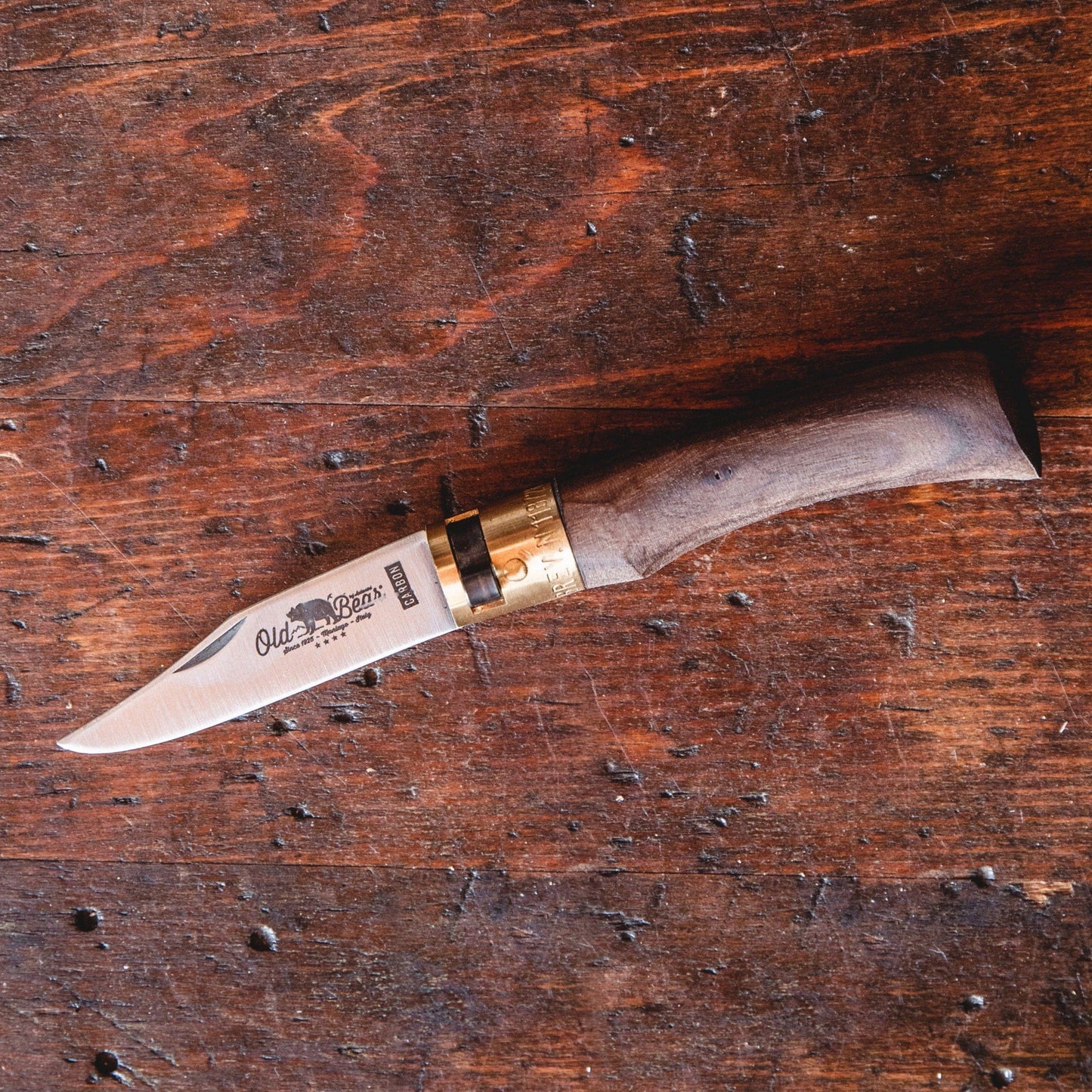Old Bear Carbon Walnut Knife Bradley Mountain 